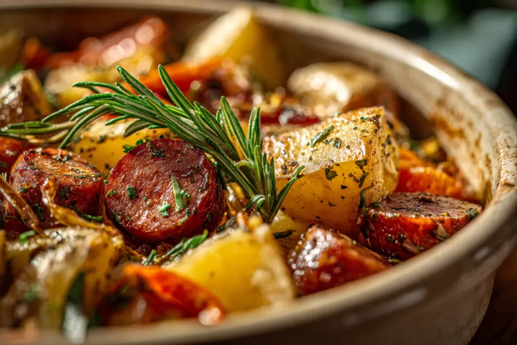 Savory Slow Cooker Swamp Potatoes Hearty Sausage Delight