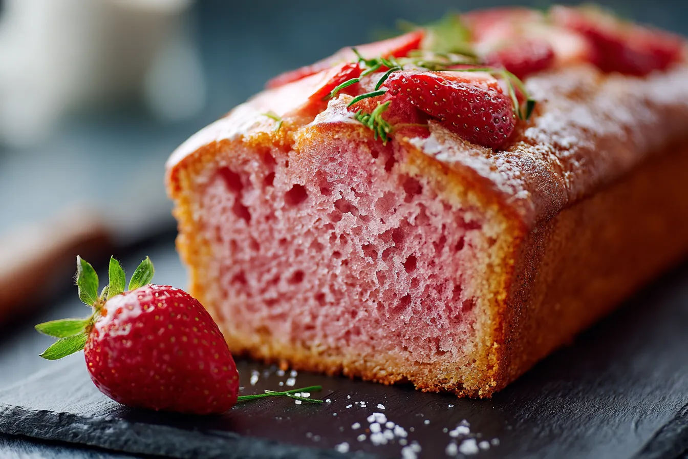 Irresistible Moist Strawberry Loaf Cake for Easy Weekend Baking