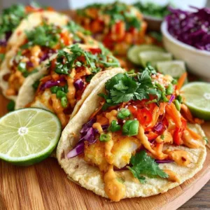 Bang Bang Halibut Tacos