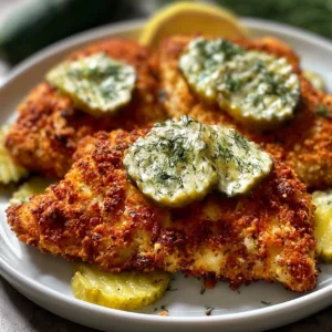Crispy Dill Pickle Parmesan Chicken Recipe