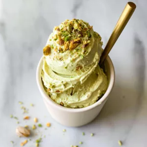 Pistachio Cottage Cheese Ice Cream