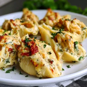 Easy Cajun Chicken Alfredo Stuffed Pasta Shells Recipe