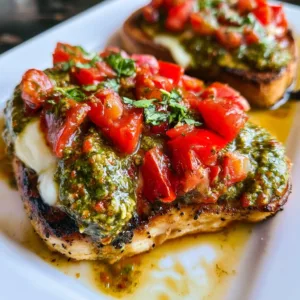 Pesto Bruschetta Chicken Dinner Ideas for Families