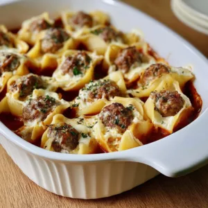 Mini Meatball and Ricotta Stuffed Shells Recipe