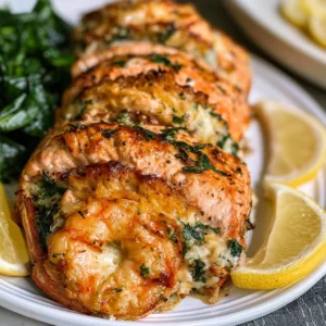 Crab and Shrimp Stuffed Salmon Recipe