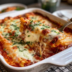 Italian Stuffed Four Cheese Baked Manicotti Recipe