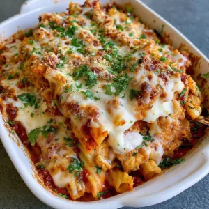 Cheesy High Protein Chicken Parmesan Casserole