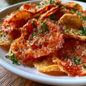 Crispy Parmesan Tomato Chips For Healthy Snacking