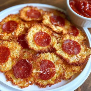 Crispy Parmesan Pepperoni Chips for Keto Snacking