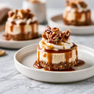 Crunchy Salted Caramel Cheesecake Bites for Easy Dessert