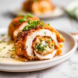 Crispy Stuffed Cheesy Chicken Roll-Ups