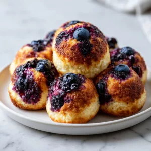 Air Fryer Blueberry Cottage Cheese Donut Holes Recipe