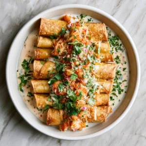 Quick Crispy Crab And Shrimp Queso Taquitos