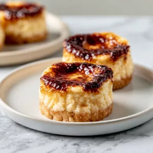 Mini Crème Brûlée Cheesecake Bites: Elegant Dessert Recipe