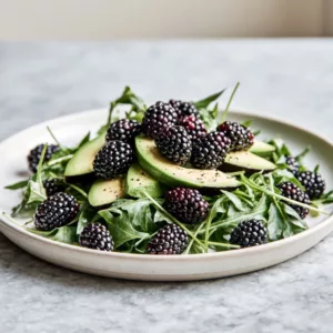 Blackberry, Avocado & Arugula Salad Recipe
