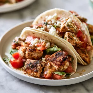 Discover Why Everyone’s Craving These Irresistible Mediterranean Chicken Tacos Tonight!
