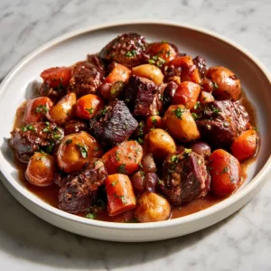 Savory Slow-Cooked Beef Bourguignon: A French Classic Made Easy