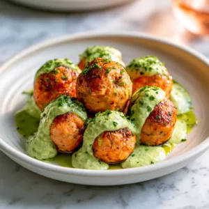 Salmon Balls With Creamy Avocado Sauce Recipe