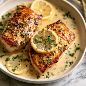 Mahi Mahi Fish in Lemon Garlic Cream Sauce