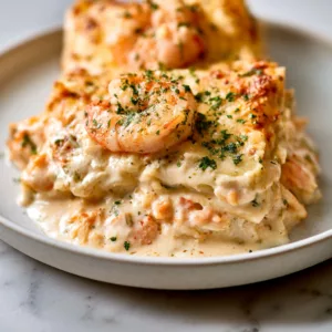 Creamy Shrimp & Crab Seafood Lasagna Recipe