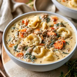 Creamy Sausage Tortellini Soup for Cozy Nights