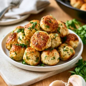 High-Protein Ricotta Chicken Meatballs for Healthy Meals